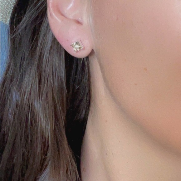 Dainty Citrine Earrings – Genuine 925 Sterling Silver, Hypoallergenic Gift - Picture 5 of 11